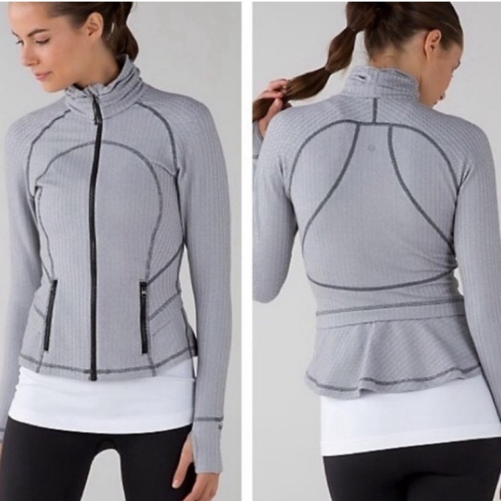 RARE Lululemon herringbone define peplum jacket